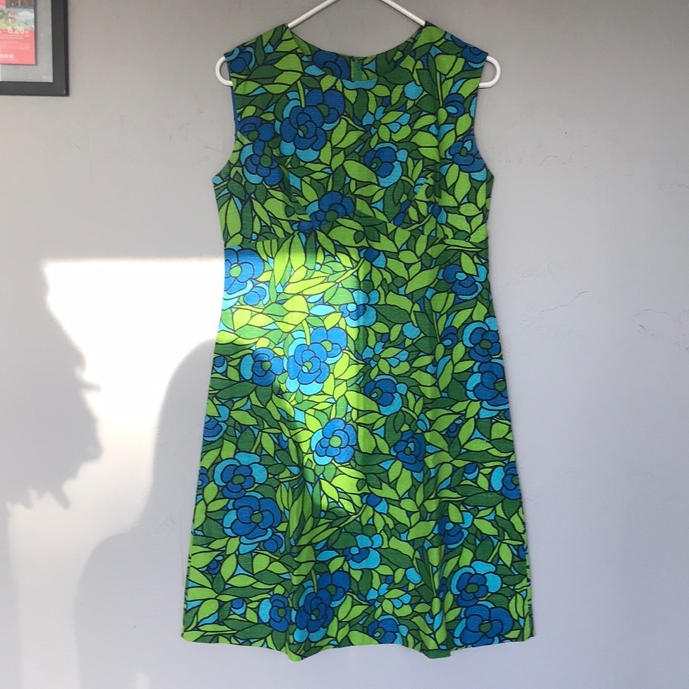 SOLD 60s cotton dress floral print